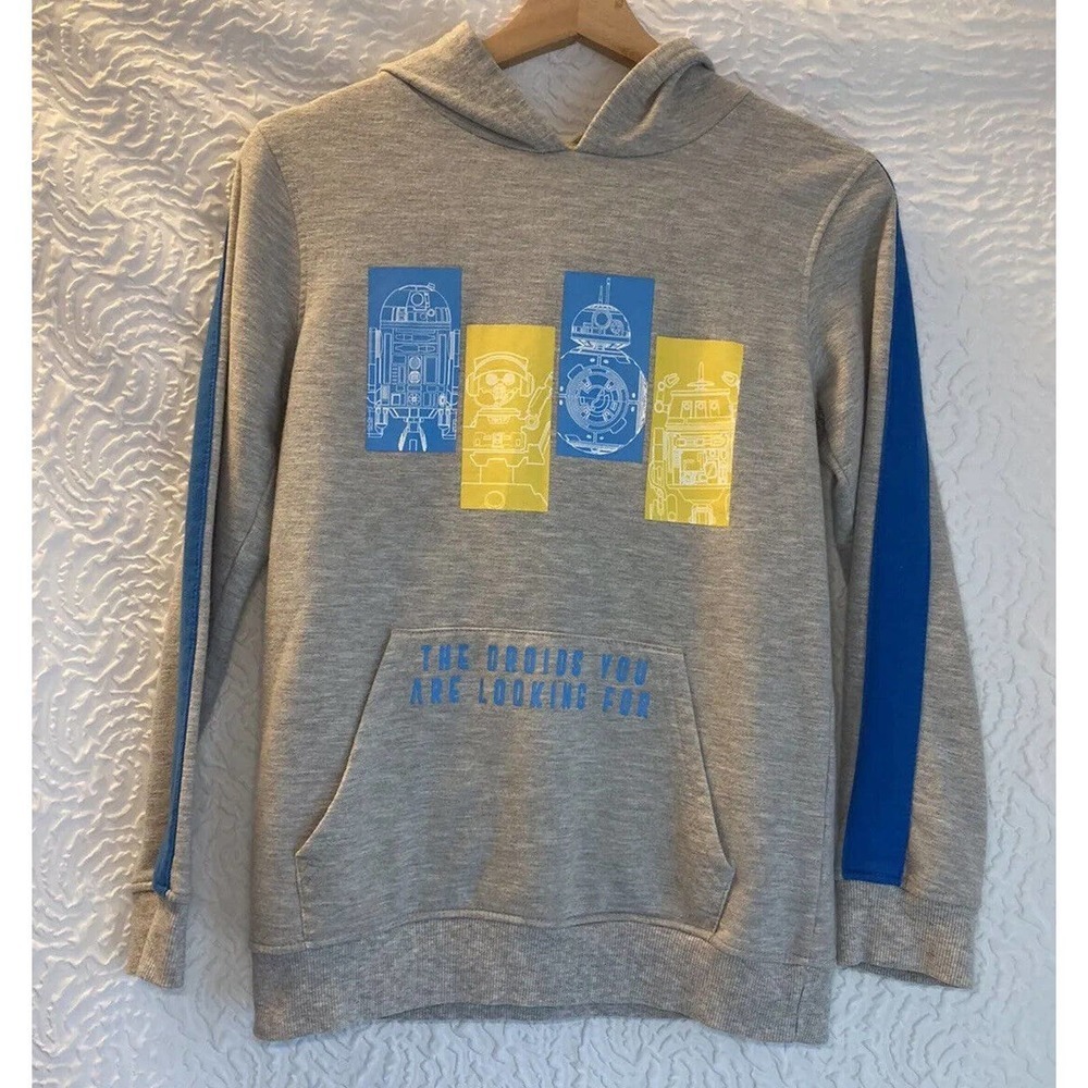 Star Wars Galaxy's Edge Disneyland Droids Hooded Sweatshirt Youth Size Large